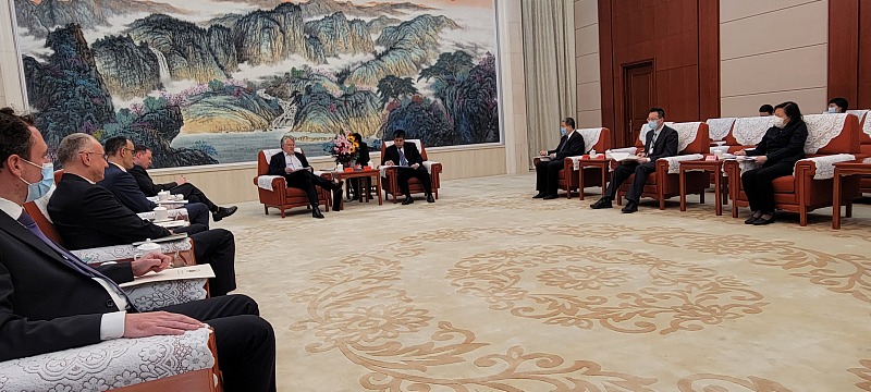 Meeting with Tianjin Vice Mayor on Green Energy and Individual Income Tax reforms 